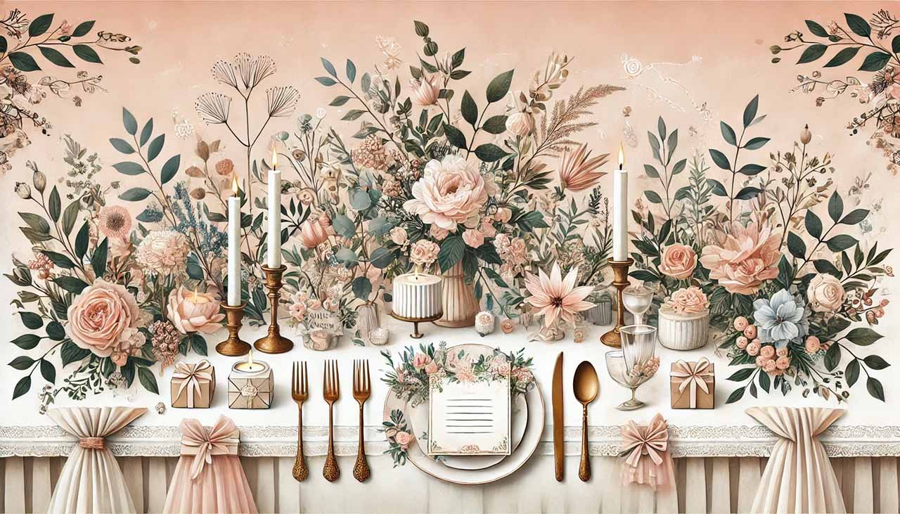 bordpynt til jeres bryllup